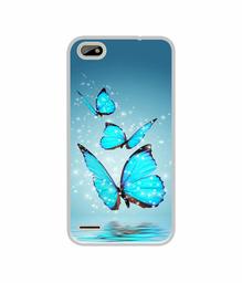 Amazon Brand - Solimo Designer Flying Butterflies UV Printed Soft Back Case Mobile Cover for Itel A22 Pro