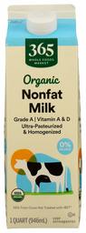 365 EVERYDAY VALUE Organic Fat Free Milk, 32 FZ