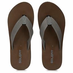 Solefit Men's Brown Slippers-7 UK (41 EU) (SLFT-0090)