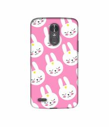 Amazon Brand - Solimo Designer Rabbit Pattern 3D Printed Hard Back Case Mobile Cover for LG Stylus 3