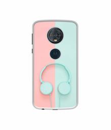 Amazon Brand - Solimo Designer Head Phone UV Printed Soft Back Case Mobile Cover for Motorola Moto G6 Plus