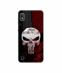 Amazon Brand - Solimo Designer Punisher Skull 3D Printed Hard Back Case Mobile Cover for Samsung Galaxy A10