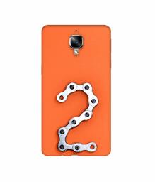 Amazon Brand - Solimo Designer Two Number 3D Printed Hard Back Case Mobile Cover for OnePlus 3 / OnePlus 3T