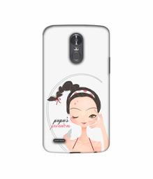 Amazon Brand - Solimo Designer Papa's Princess 3D Printed Hard Back Case Mobile Cover for LG Stylus 3