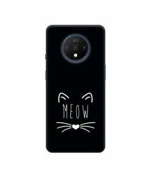 Amazon Brand - Solimo Designer Meow 3D Printed Hard Back Case Mobile Cover for OnePlus 7T