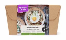 Amazon Meal Kits, Mushroom Risotto with Spinach & Truffle Butter, Serves 2