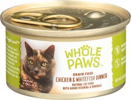 WHOLE PAWS Chicken & Whitefish Dinner Cat Food, 3 OZ