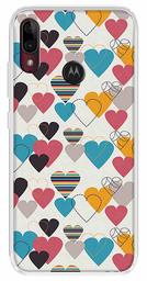 Amazon Brand - Solimo Designer Multicolor Lovely Heart Pattern Design Printed Soft Back Case Mobile Cover for Motorola Moto E6s / Motorola Moto E6 Plus