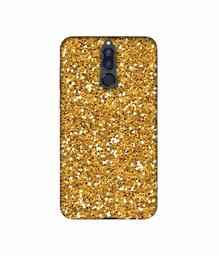 Amazon Brand - Solimo Designer Golden Sparkle 3D Printed Hard Back Case Mobile Cover for Huawei Honor 9i