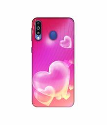 Amazon Brand - Solimo Designer Heart Abstract 3D Printed Hard Back Case Mobile Cover for Samsung Galaxy M21