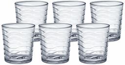 Amazon Brand - Solimo Lana Whisky Glass Set, 285ml, Set of 6, Transparent