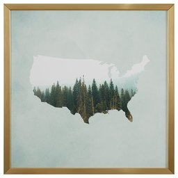 Stift American Forest Karte Print