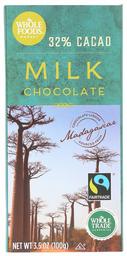 Whole Foods Market, Milk Chocolate Bar (32% Cacao), 3.5 oz