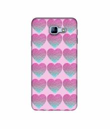 Amazon Brand - Solimo Designer Sparkle Heart Texture 3D Printed Hard Back Case Mobile Cover for Samsung Galaxy A8 (2016)