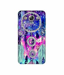 Amazon Brand - Solimo Designer Round Wall Hanging Pattern 3D Printed Hard Back Case Mobile Cover for Samsung Galaxy E5