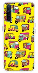 Amazon Brand - Solimo Designer Multicolor Auto Yellow Pattern Printed Soft Back Case Mobile Cover for Oppo F15