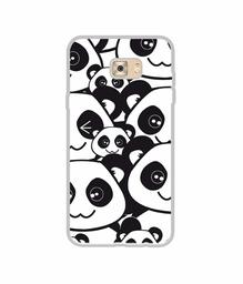 Amazon Brand - Solimo Designer Panda Texture UV Printed Soft Back Case Mobile Cover for Samsung Galaxy C7 Pro