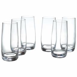 Stone & Beam Traditional HighBall Glass, 16-Ounce, Pack of 6,