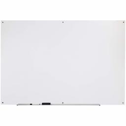 AmazonBasics Magnetisch whiteboard met stifthouder en aluminium lijsten, droog afwisbaar Glas: niet magnetisch. 180 x 120 cm melkglas