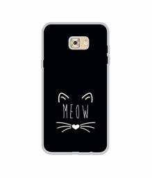 Amazon Brand - Solimo Designer Meow UV Printed Soft Back Case Mobile Cover for Samsung Galaxy C7 Pro