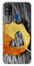 Amazon Brand - Solimo Designer Multicolor Leaf Heart Design Printed Soft Back Case Mobile Cover for Samsung Galaxy M31