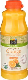 365 Everyday Value, Organic 100% Orange Juice Not From Concentrate, No Pulp, 16 fl oz