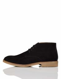 find. Men's Heavy Rand Desert Boots, Black (Black), 9 UK