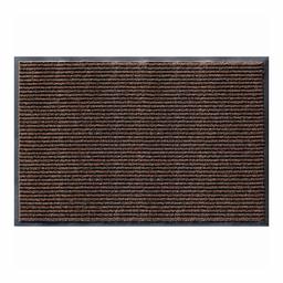 AmazonBasics Poly Linear-Rib Commercial Carpet Vinyl-Backed Mat 4X8 Brown