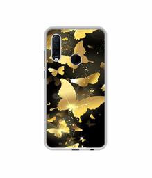 Amazon Brand - Solimo Designer Golden Butterfly Pattern UV Printed Soft Back Case Mobile Cover for Lenovo K10 Note