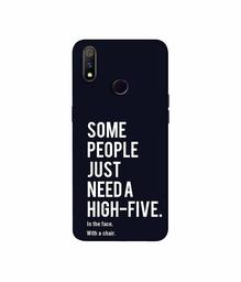 Amazon Brand - Solimo Designer High-Five 3D Printed Hard Back Case Mobile Cover for Realme 3 Pro