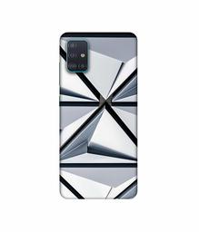 Amazon Brand - Solimo Designer Hexagon Texture 3D Printed Hard Back Case Mobile Cover for Samsung Galaxy A51