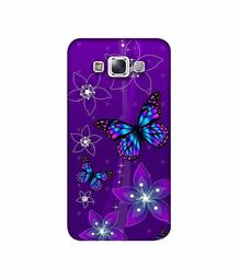 Amazon Brand - Solimo Designer Butterflies 3D Printed Hard Back Case Mobile Cover for Samsung Galaxy E7