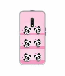 Amazon Brand - Solimo Designer Panda Pattern UV Printed Soft Back Case Mobile Cover for Realme X