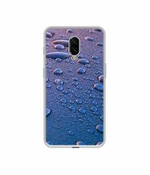 Amazon Brand - Solimo Designer Water Drops UV Printed Soft Back Case Mobile Cover for OnePlus 6T