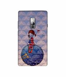 Amazon Brand - Solimo Designer Lady Vector Patternn 3D Printed Hard Back Case Mobile Cover for OnePlus 2