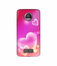 Amazon Brand - Solimo Designer Heart Abstract 3D Printed Hard Back Case Mobile Cover for Moto Z2 Play