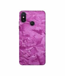 Amazon Brand - Solimo Designer Pink Paint 3D Printed Hard Back Case Mobile Cover for Motorola One Power