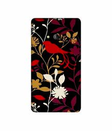 Amazon Brand - Solimo Designer Flower Bunch Pain On Cloth 3D Printed Hard Back Case Mobile Cover for Microsoft Lumia 540