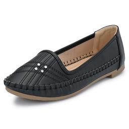 Flavia Women's Black Ballet Flats-4 UK (36 EU) (5 US) (FL-912/BLK)