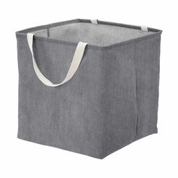 AmazonBasics Fabric Storage Bin - Large Cube, Charcoal Grey