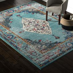 Rivet Distressed Color Medallion Rug