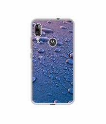 Amazon Brand - Solimo Designer Water Drops UV Printed Soft Back Case Mobile Cover for Motorola Moto E6s