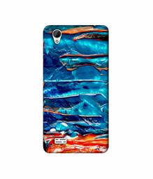 Amazon Brand - Solimo Designer Blue Oil Color 3D Printed Hard Back Case Mobile Cover for Vivo Y31