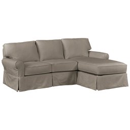 Amazon Brand – Stone & Beam Carrigan Modern Chaise Sofa Couch with Slipcover, 95