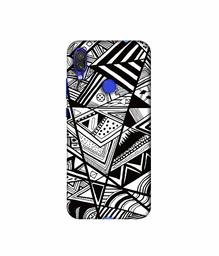 Amazon Brand - Solimo Designer Random Pattern 3D Printed Hard Back Case Mobile Cover for Xiaomi Redmi Note 7 Pro