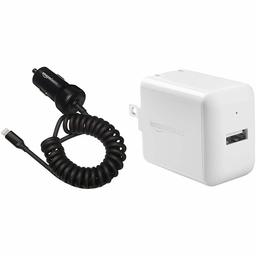 AmaonBasics 5V 2.4A Straight Cable Lightning Car Charger