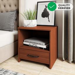 Amazon Brand - Solimo Antares Engineered Wood Bedside Table (Sienna Cherry Finish)