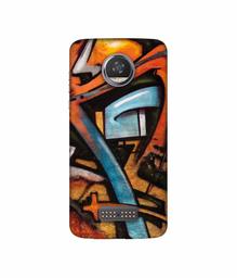 Amazon Brand - Solimo Designer Painting 3D Printed Hard Back Case Mobile Cover for Moto Z2 Play