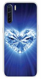 Amazon Brand - Solimo Designer Multicolor Diamond Heart Design Printed Soft Back Case Mobile Cover for Oppo F15