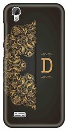 Amazon Brand - Solimo Designer Black Pattern Alphabet-D 3D Printed Hard Back Case Mobile Cover for Vivo Y31L